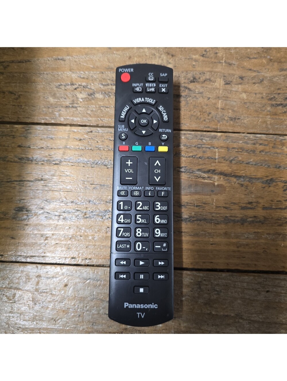 Panasonic TV Remote Control N2QAYB00570 Black Replacement Genuine OEM